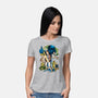 Crazy Space-womens basic tee-Andriu