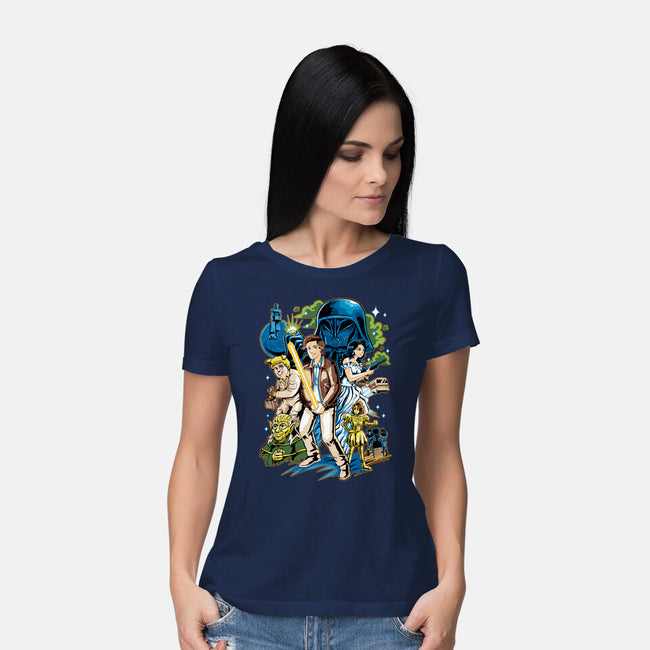 Crazy Space-womens basic tee-Andriu