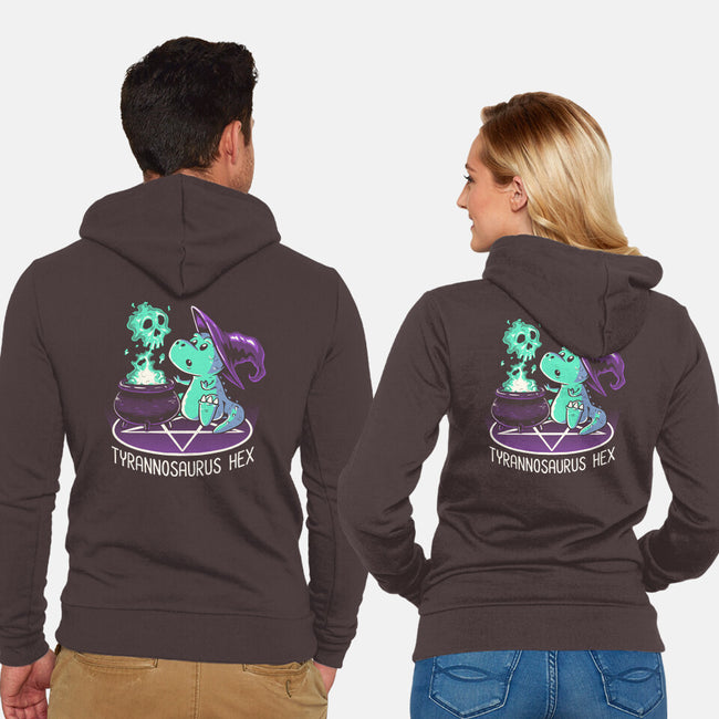 T-Hex-unisex zip-up sweatshirt-koalastudio