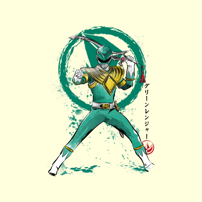 Green Ranger Sumi-e-none memory foam bath mat-DrMonekers