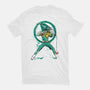 Green Ranger Sumi-e-youth basic tee-DrMonekers