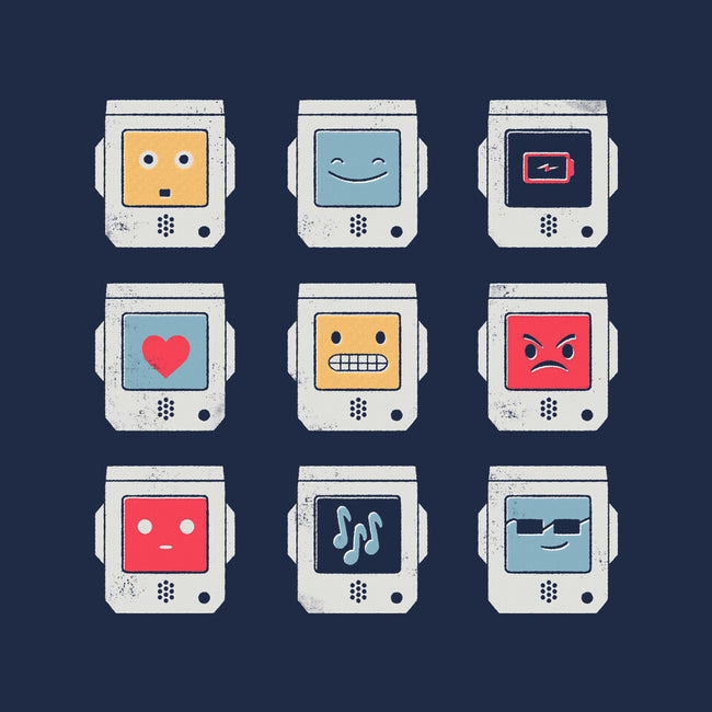 Robotic Emojis-womens fitted tee-paulagarcia