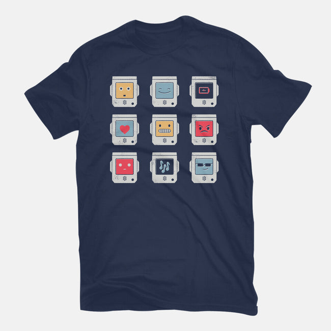 Robotic Emojis-womens fitted tee-paulagarcia
