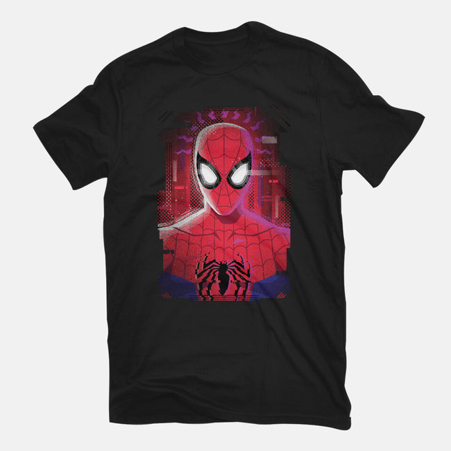Spider Glitch-womens fitted tee-danielmorris1993