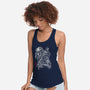 The Shadow Of The Hunter-womens racerback tank-DrMonekers