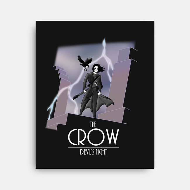 The Animated Crow-none stretched canvas-goodidearyan