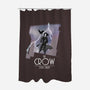 The Animated Crow-none polyester shower curtain-goodidearyan