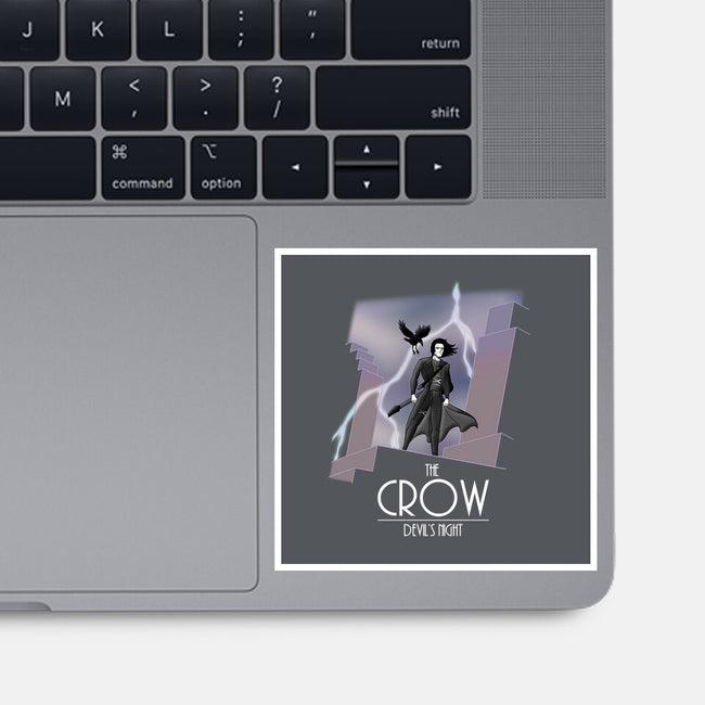 The Animated Crow-none glossy sticker-goodidearyan
