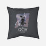The Animated Crow-none removable cover throw pillow-goodidearyan