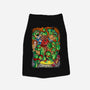 Pizza, Fights And Stories-cat basic pet tank-Conjura Geek