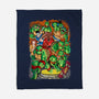 Pizza, Fights And Stories-none fleece blanket-Conjura Geek