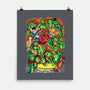 Pizza, Fights And Stories-none matte poster-Conjura Geek