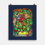 Pizza, Fights And Stories-none matte poster-Conjura Geek