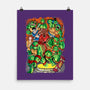 Pizza, Fights And Stories-none matte poster-Conjura Geek