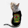 Pizza, Fights And Stories-cat basic pet tank-Conjura Geek