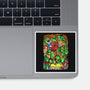 Pizza, Fights And Stories-none glossy sticker-Conjura Geek