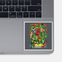 Pizza, Fights And Stories-none glossy sticker-Conjura Geek
