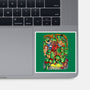 Pizza, Fights And Stories-none glossy sticker-Conjura Geek