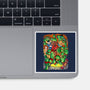 Pizza, Fights And Stories-none glossy sticker-Conjura Geek