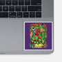 Pizza, Fights And Stories-none glossy sticker-Conjura Geek