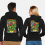 Pizza, Fights And Stories-unisex zip-up sweatshirt-Conjura Geek