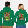 Pizza, Fights And Stories-unisex zip-up sweatshirt-Conjura Geek