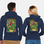 Pizza, Fights And Stories-unisex zip-up sweatshirt-Conjura Geek