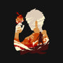 Fire And Lightning-none basic tote bag-RamenBoy