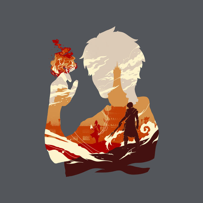 Fire And Lightning-none removable cover throw pillow-RamenBoy