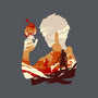Fire And Lightning-none removable cover throw pillow-RamenBoy