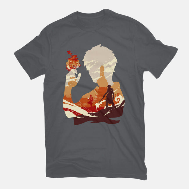 Fire And Lightning-mens premium tee-RamenBoy