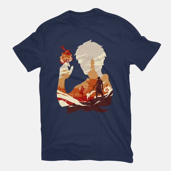 Fire And Lightning-youth basic tee-RamenBoy