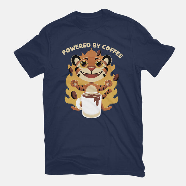 Powered By Coffee-mens premium tee-FunkVampire