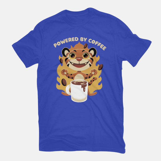 Powered By Coffee-mens premium tee-FunkVampire