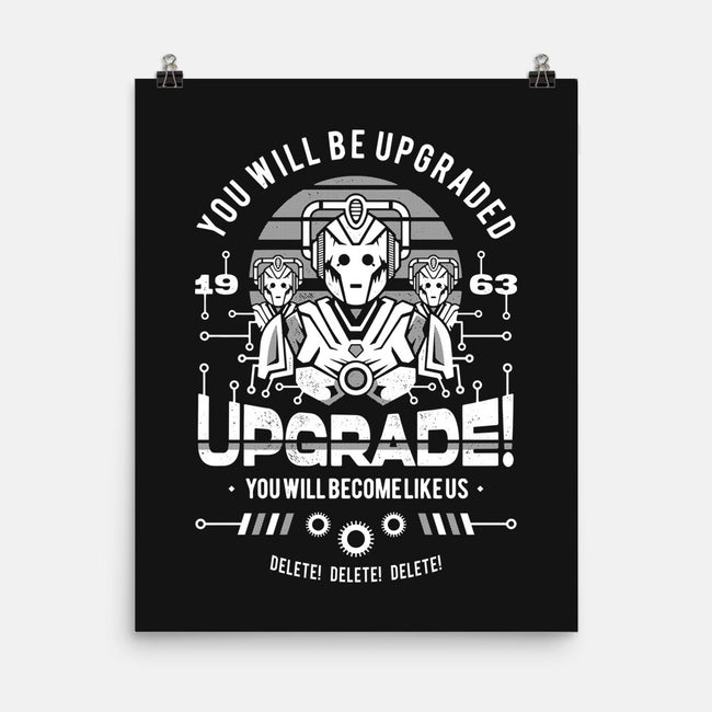 Upgrade-none matte poster-Logozaste