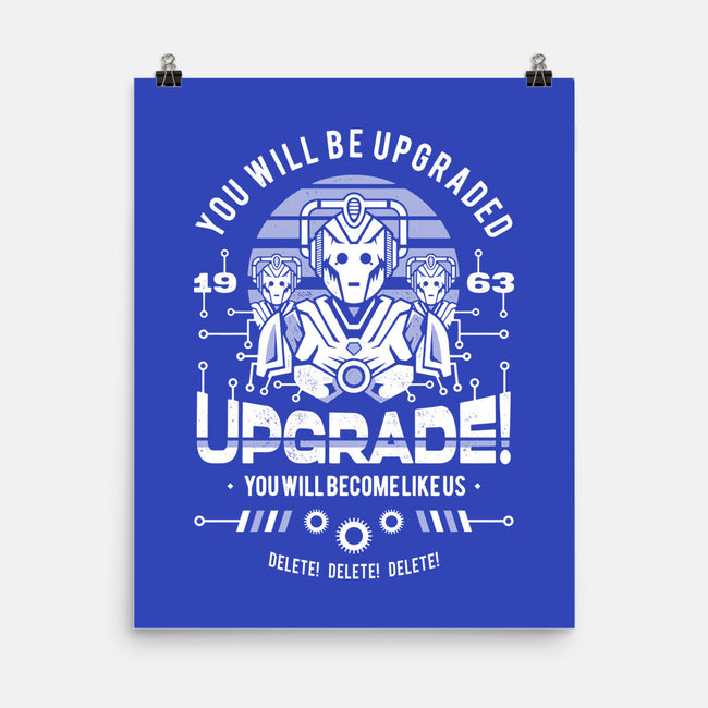 Upgrade-none matte poster-Logozaste