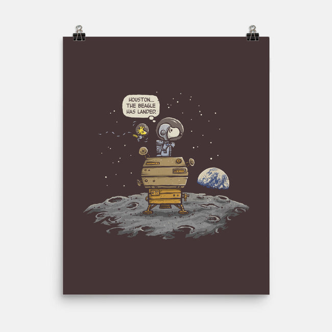 The Beagle Has Landed-none matte poster-kg07