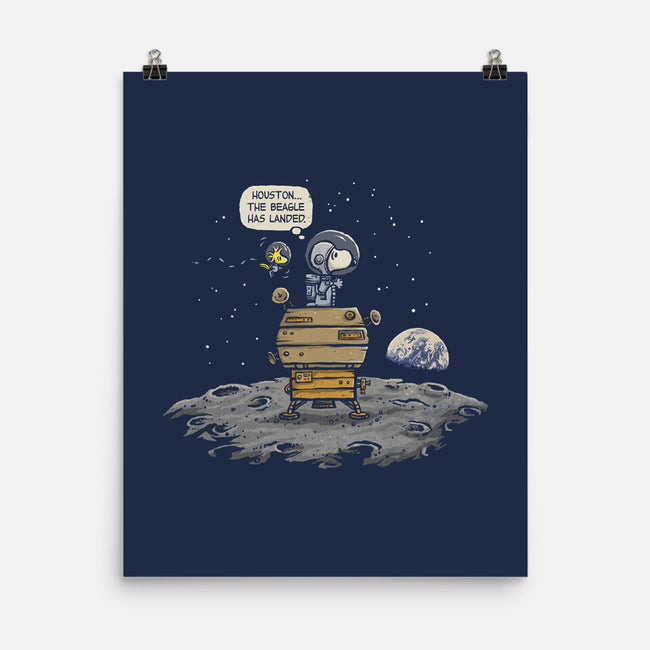 The Beagle Has Landed-none matte poster-kg07