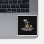 The Beagle Has Landed-none glossy sticker-kg07