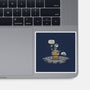 The Beagle Has Landed-none glossy sticker-kg07