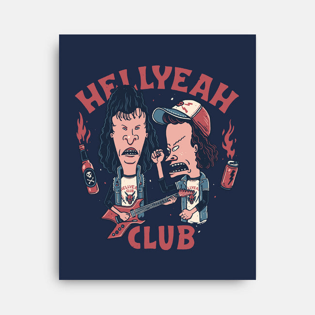 Hellyeah Club-none stretched canvas-momma_gorilla