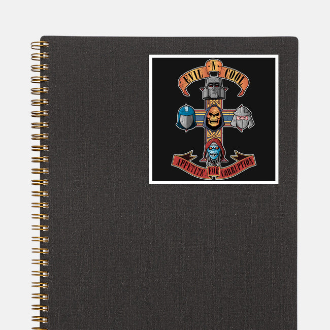 Appetite For Corruption-none glossy sticker-Skullpy