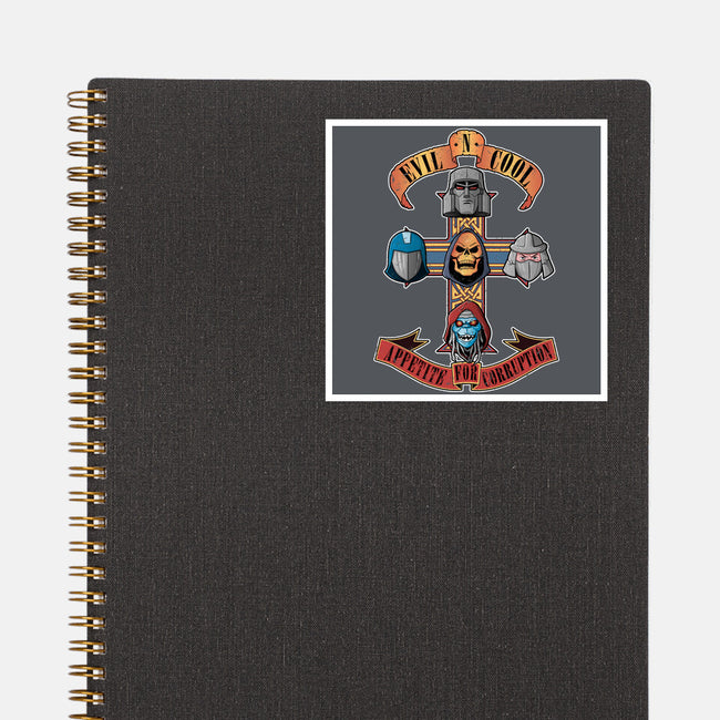 Appetite For Corruption-none glossy sticker-Skullpy