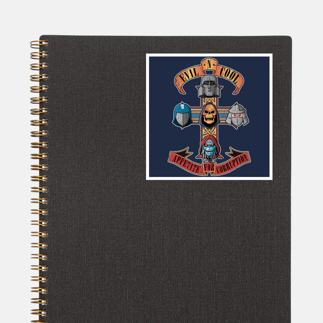 Appetite For Corruption-none glossy sticker-Skullpy