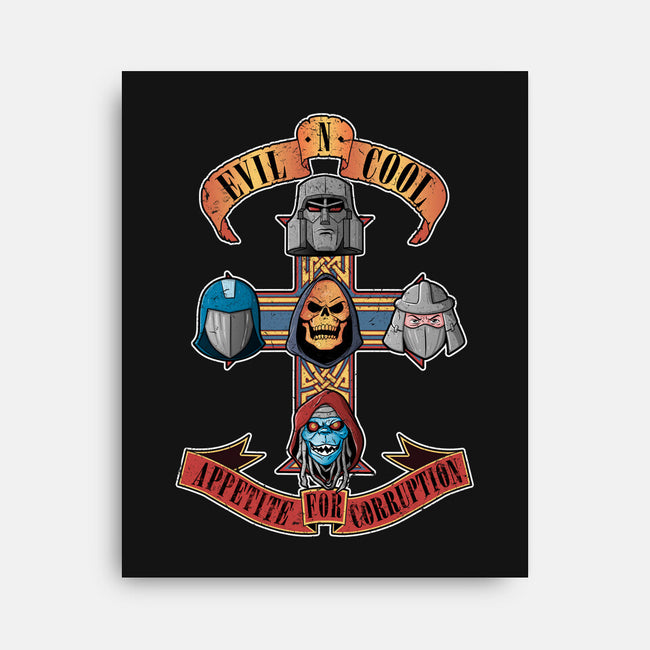 Appetite For Corruption-none stretched canvas-Skullpy