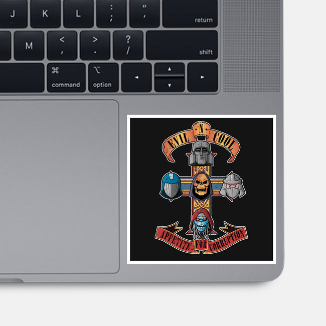 Appetite For Corruption-none glossy sticker-Skullpy