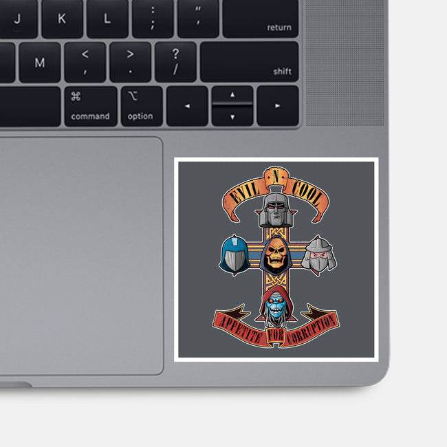 Appetite For Corruption-none glossy sticker-Skullpy