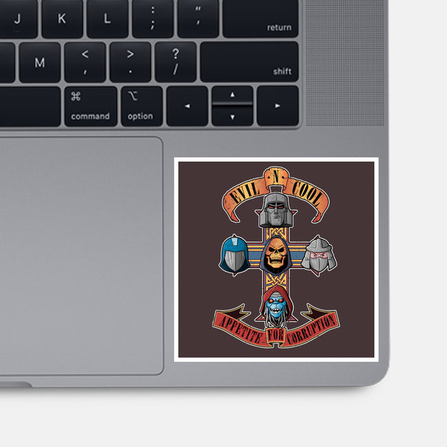 Appetite For Corruption-none glossy sticker-Skullpy