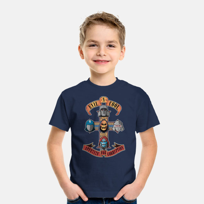 Appetite For Corruption-youth basic tee-Skullpy