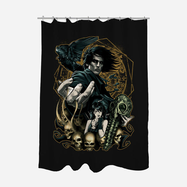 Lord Of Dreams-none polyester shower curtain-Conjura Geek